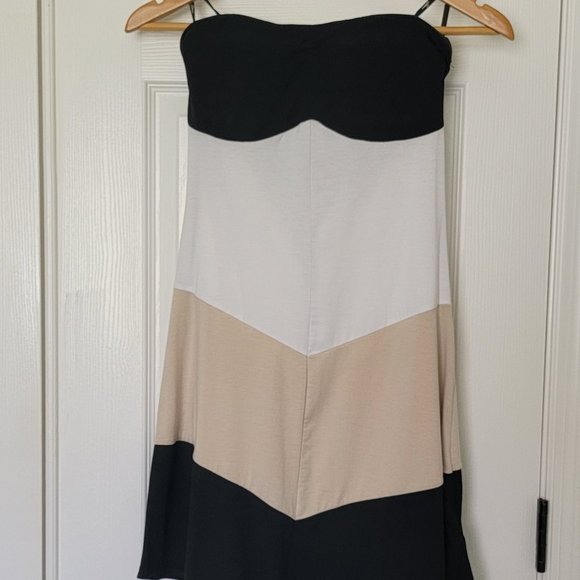 Guess color-block casual strapless dress - Picture 2 of 6